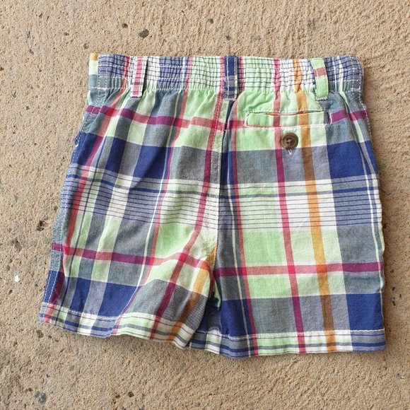 ralph lauren Baby Boy's 9 Months Bright Check Tartan plaid Classic Cotton Shorts - Picture 8 of 13